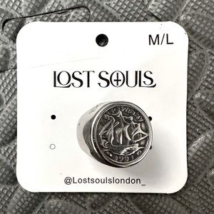 Lost Souls sterling silver men’s ring.